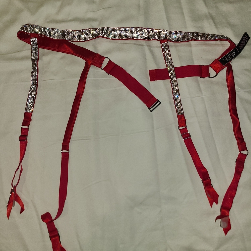Victoria's Secret Rhinestone garter M/L